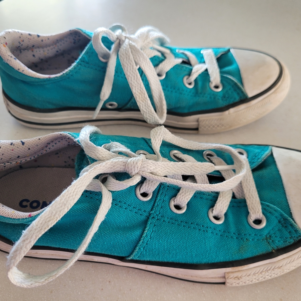 Converse Kids' Teal Canvas Sneakers